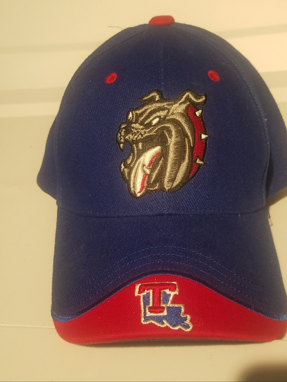 Men Louisana Tech Bulldogs Blue Red Cap Adjustable